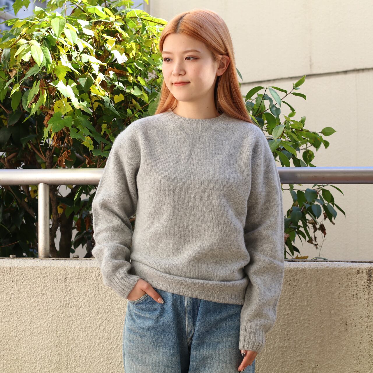 INVERALLAN インバーアラン シェットランドセーター NEW NAVY INVERALLAN インバーアラン シェットランドセーター NEW NAVY