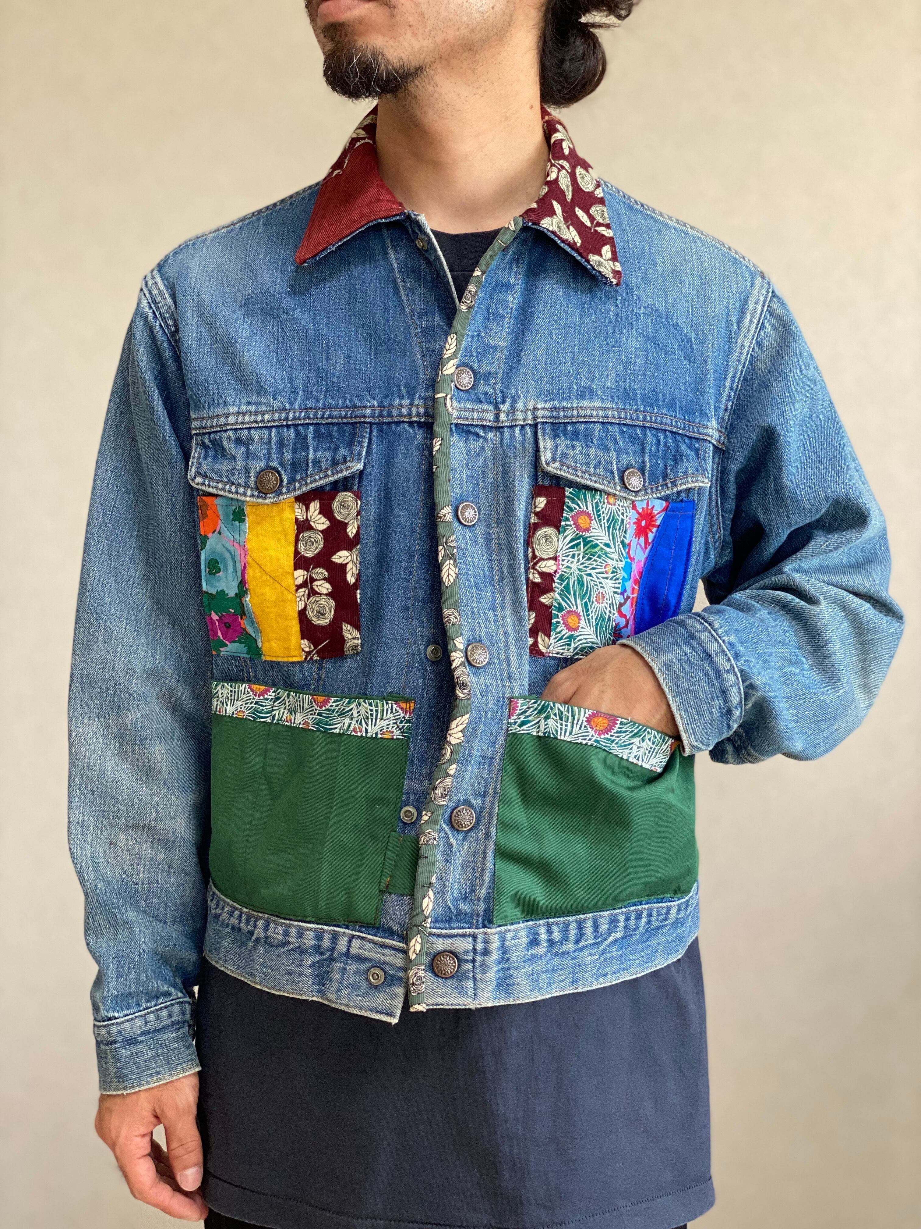 WranglerxChahChah】Remake Denim Jacket M-www.aristan.kz