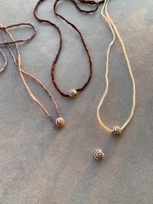 french silk x silver shell ネックレス(１点限定）