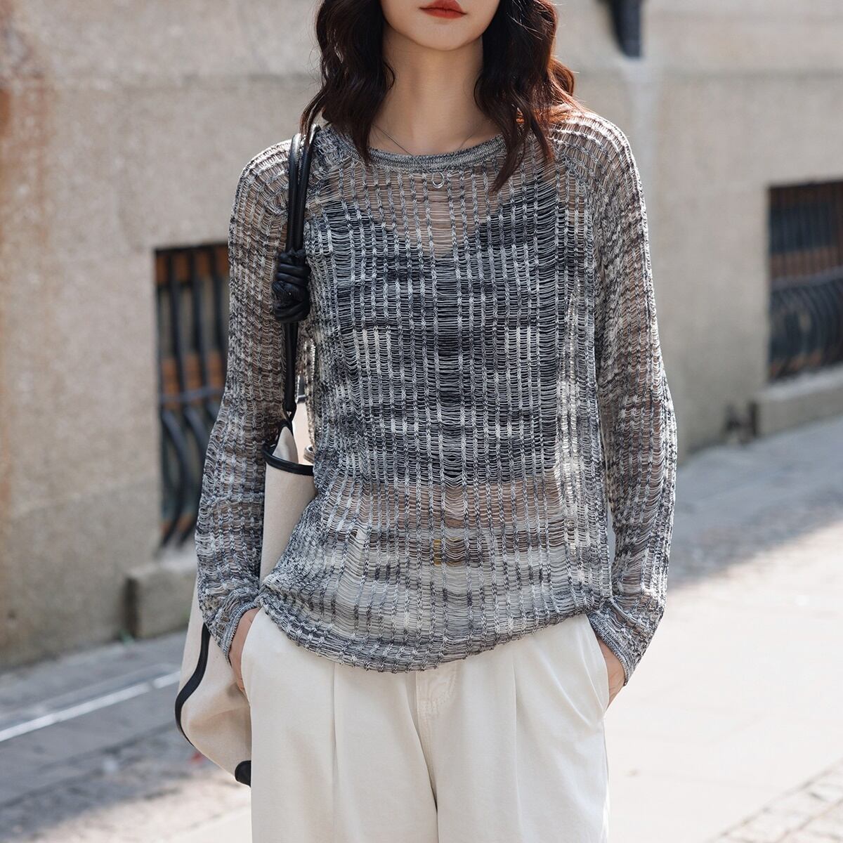 sun protection long sleeve mesh top