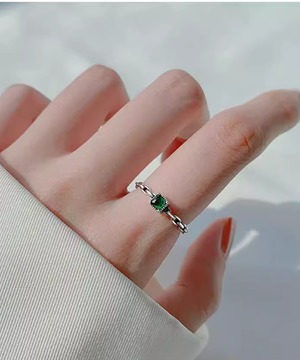 S925◆キュービックジルコニアリング【e-70929】