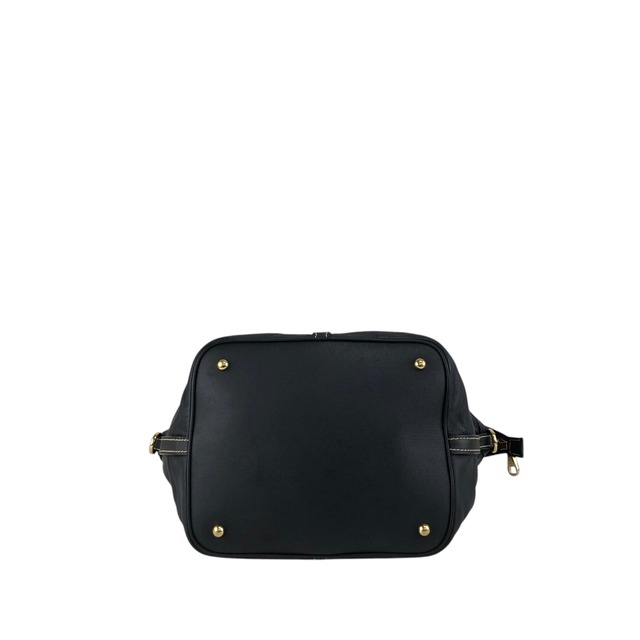 LOEWE ロエベ ショルダーバッグ ブラック フロントバックル 2way レザー vintage ヴィンテージ オールド pszdm6
