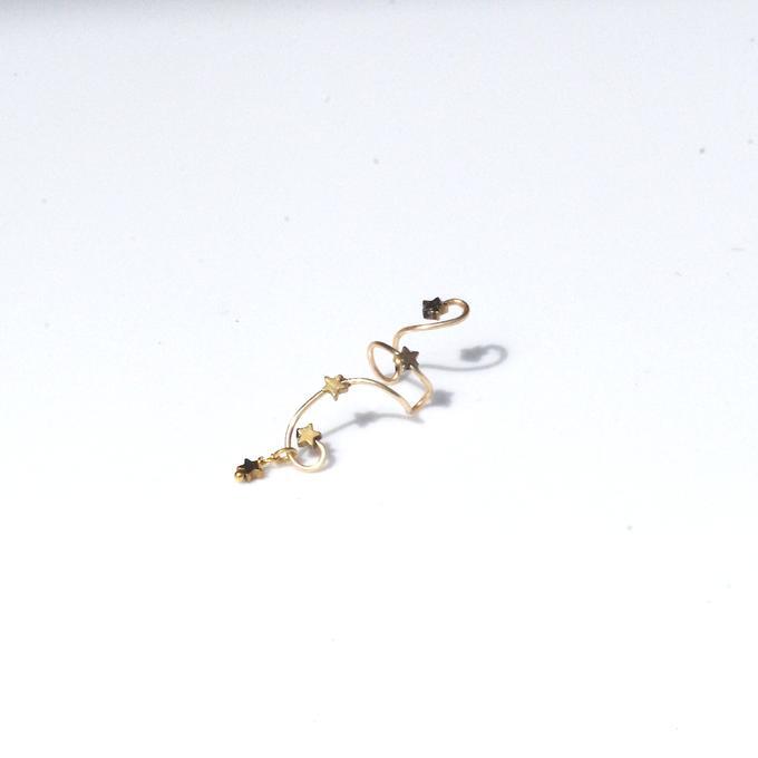 【Sale】一点物✦⋆.·星に願いを ⋆.··五星Wのカシオペアイヤーカフ⋆.·✦星風さんコラボ
