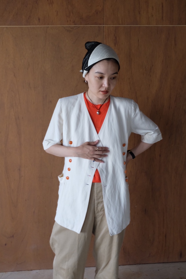 [vintage] "SONIA RYKIEL" short sleeve jacket