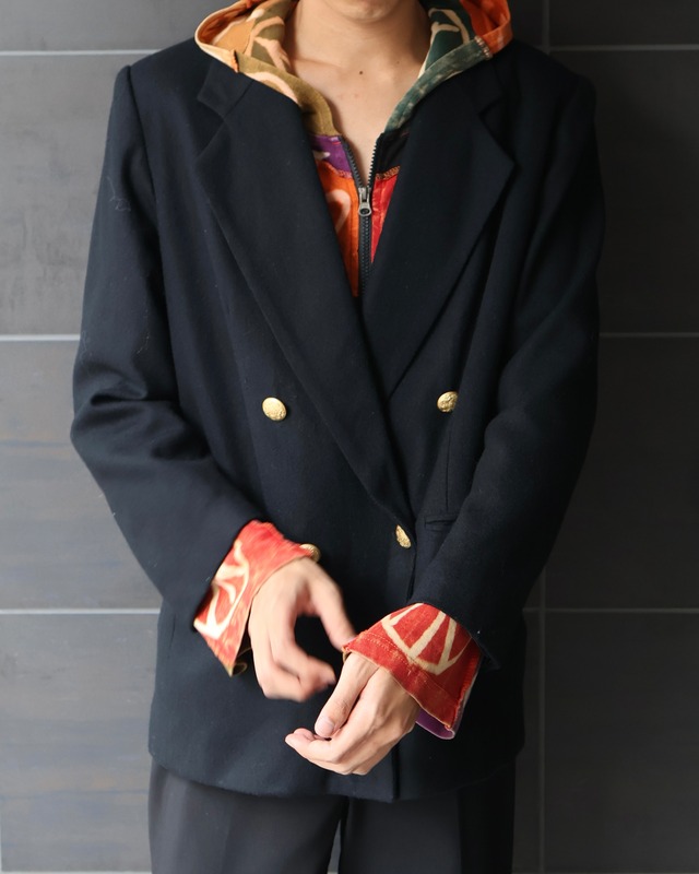 Inside-out design zip hoodie