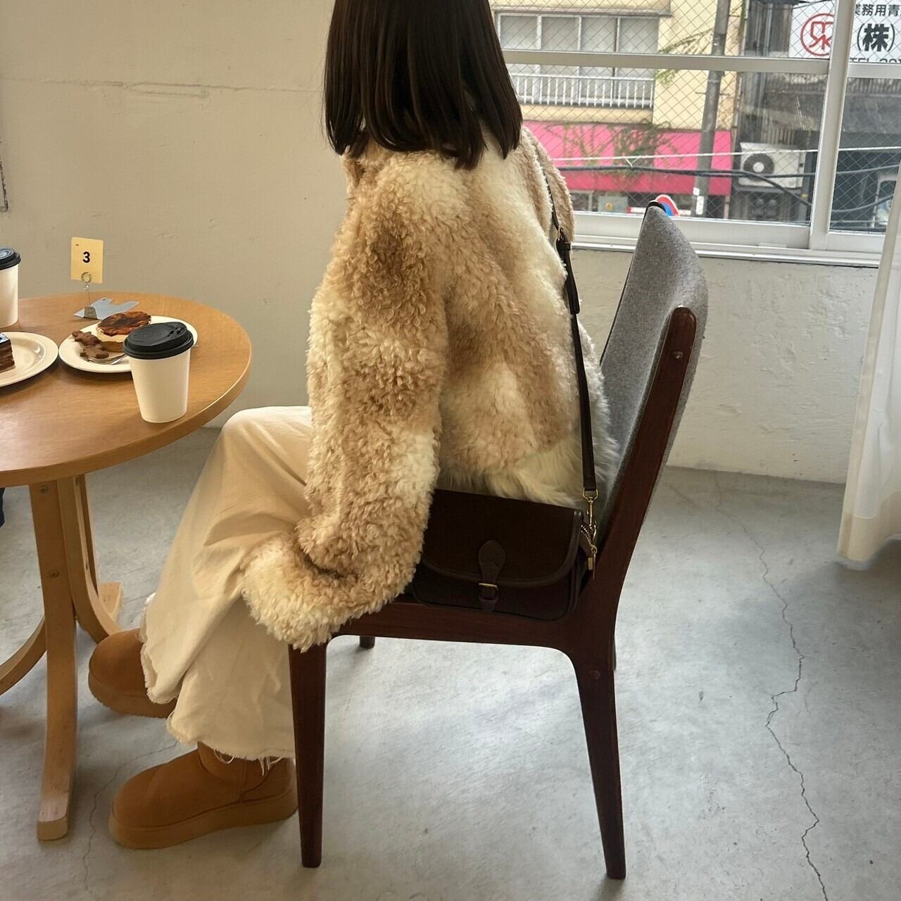 プードルボアショートジャケット【ベージュ】/ | REEED e select three