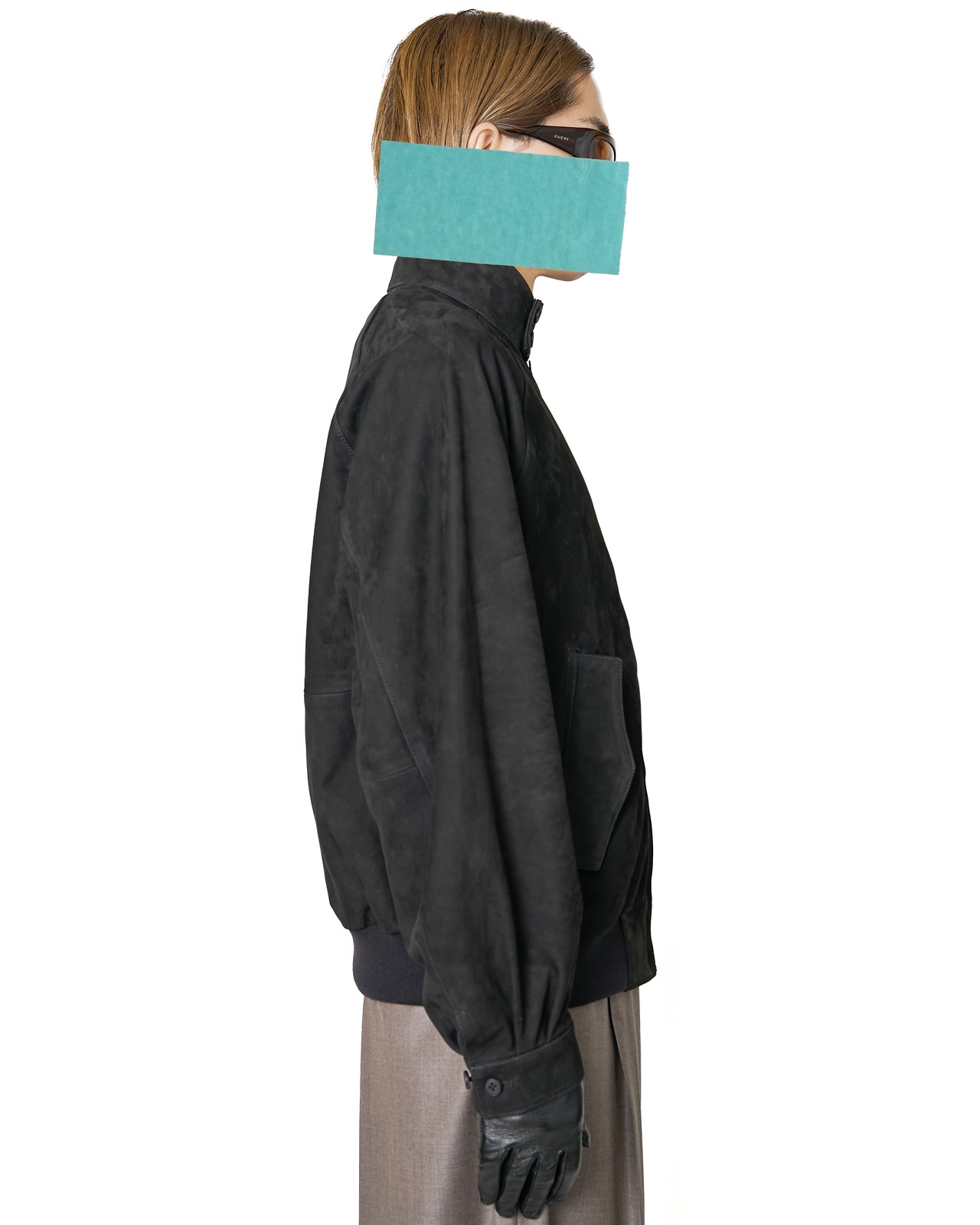 ssstein "COW NUBUCK SWING TOP JACKET〔BLACK〕"