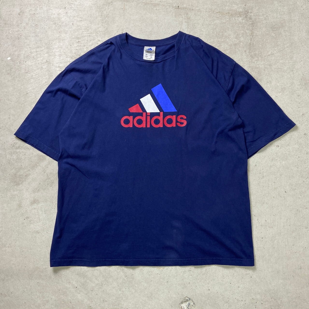 90年代 adidas アディダス パフォーマンスロゴ プリント Tシャツ 