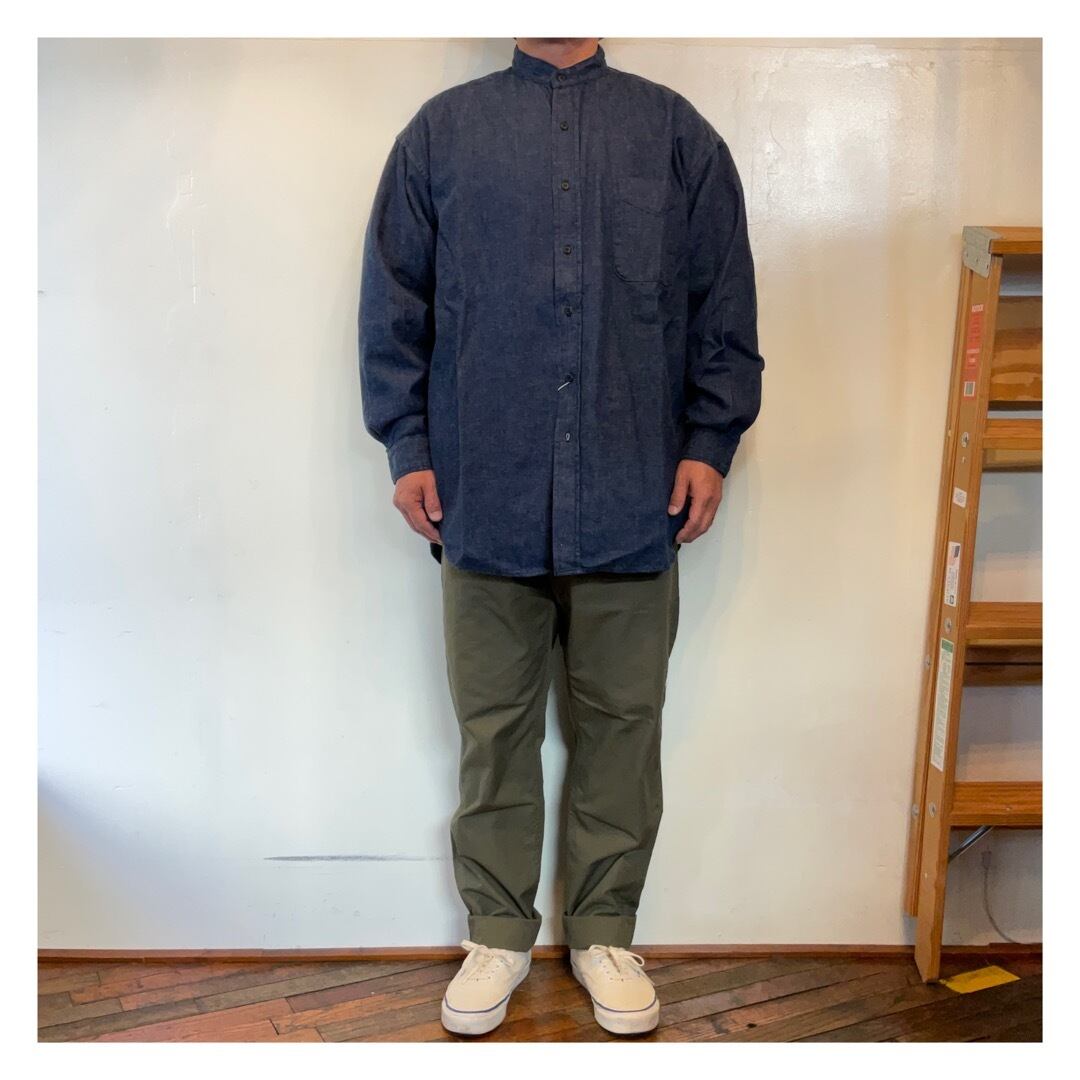 orSlow / Loose fit stamd collar shirt（Unisex） | BIRD MOUNTAIN