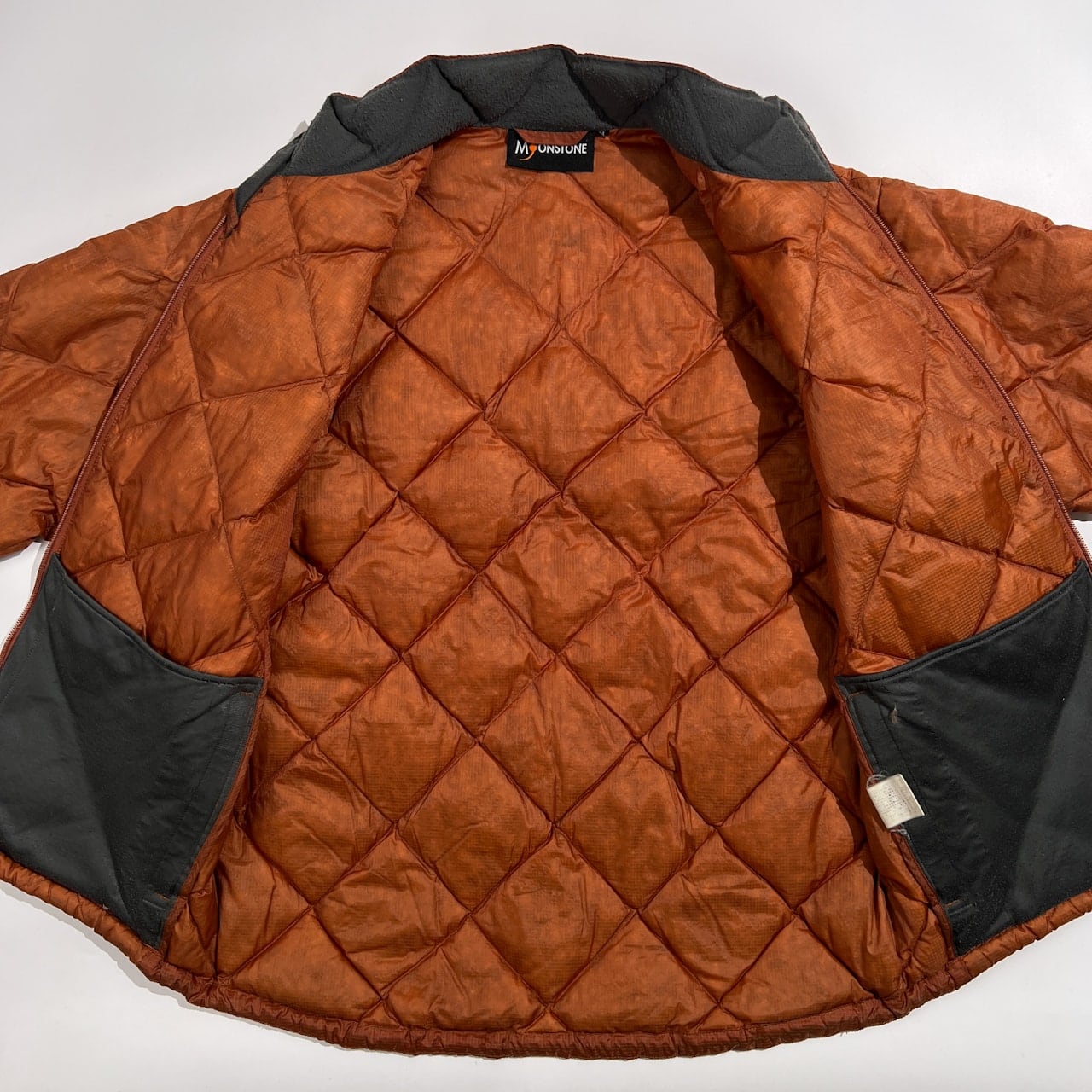 90s moonstone キルティングライトダウンジャケット　　ブラウン　M 90s MOONSTONE ムーンストーン キルティング ダウンジャケット サイズ