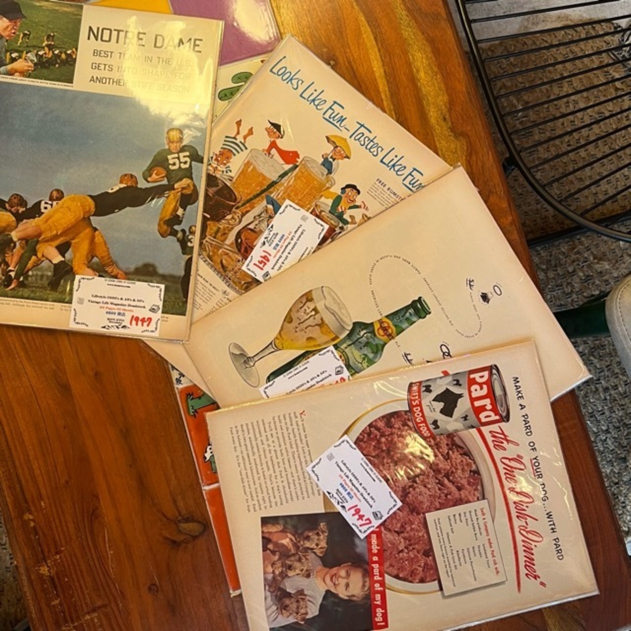 Vintage Life Magazine　Deadstock　20pages　10sheets　ヴィンテージライフマガジン　デットストック　10ページ分　1930　1940　1950　ランダム