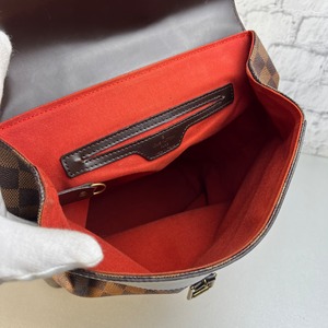 LOUIS VUITTON ルイヴィトン ダミエ ソーホー レザーリュック ブラウン A-9895