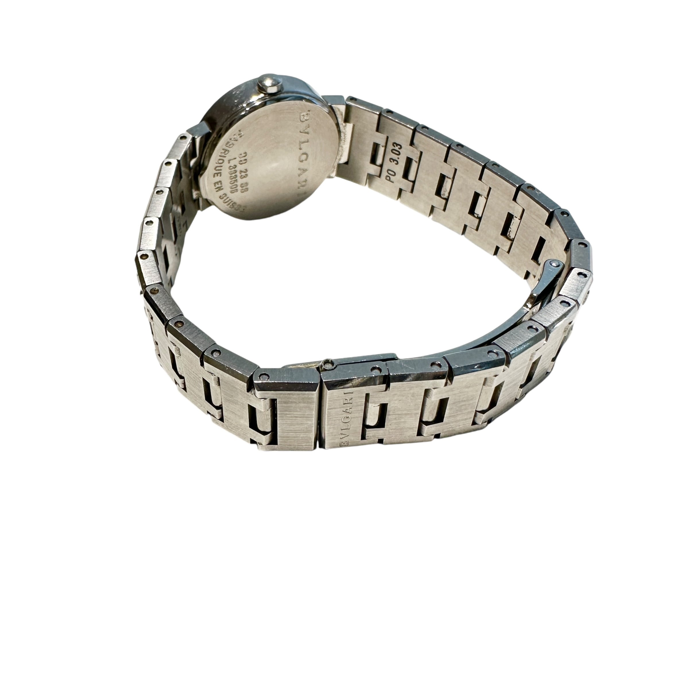 BVLGARI ブルガリBB23SS クォーツ SS ブラック文字盤 腕時計