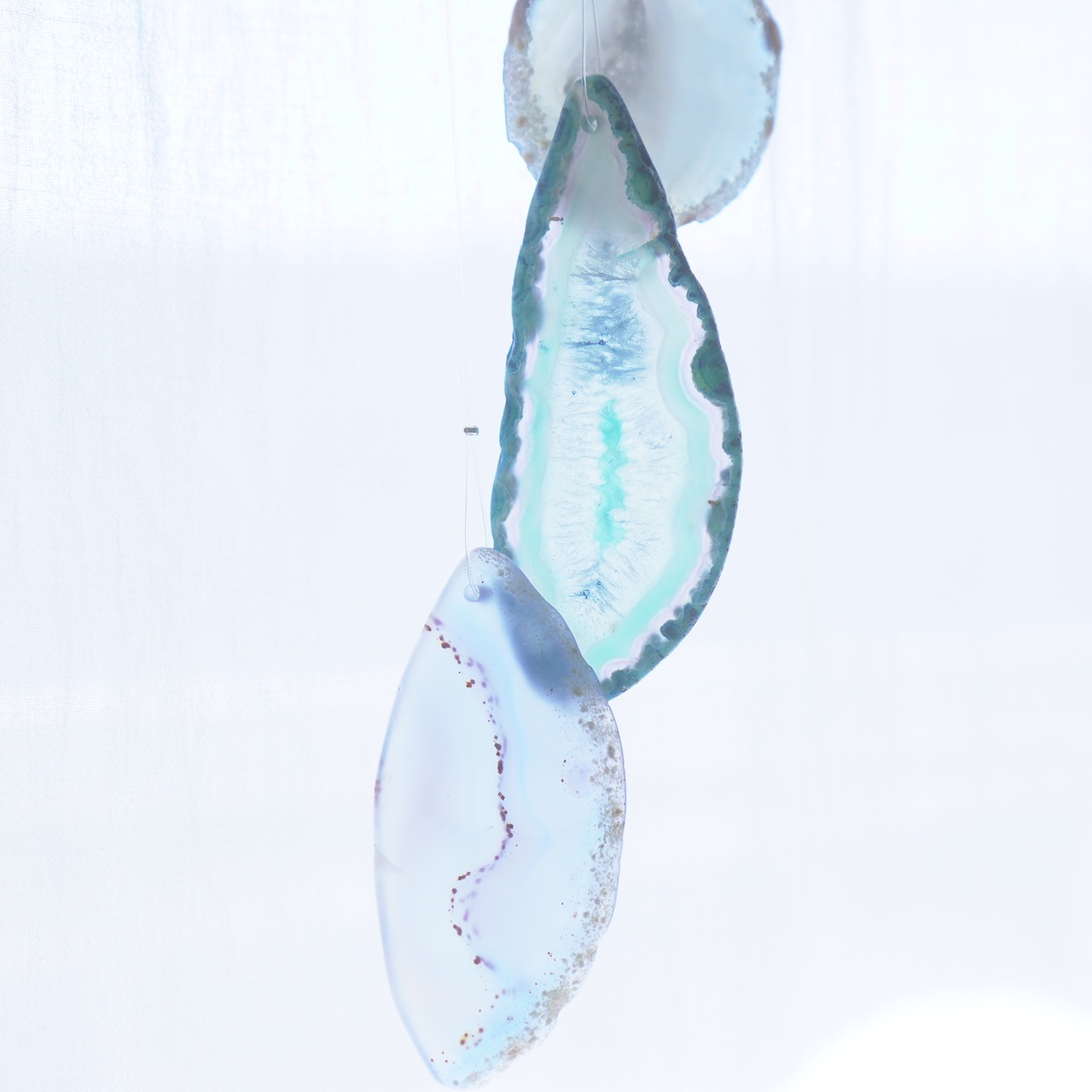 Clear Drops - アゲートヒーリングチャイム / Agate Sun Catcher Wind Chime 131