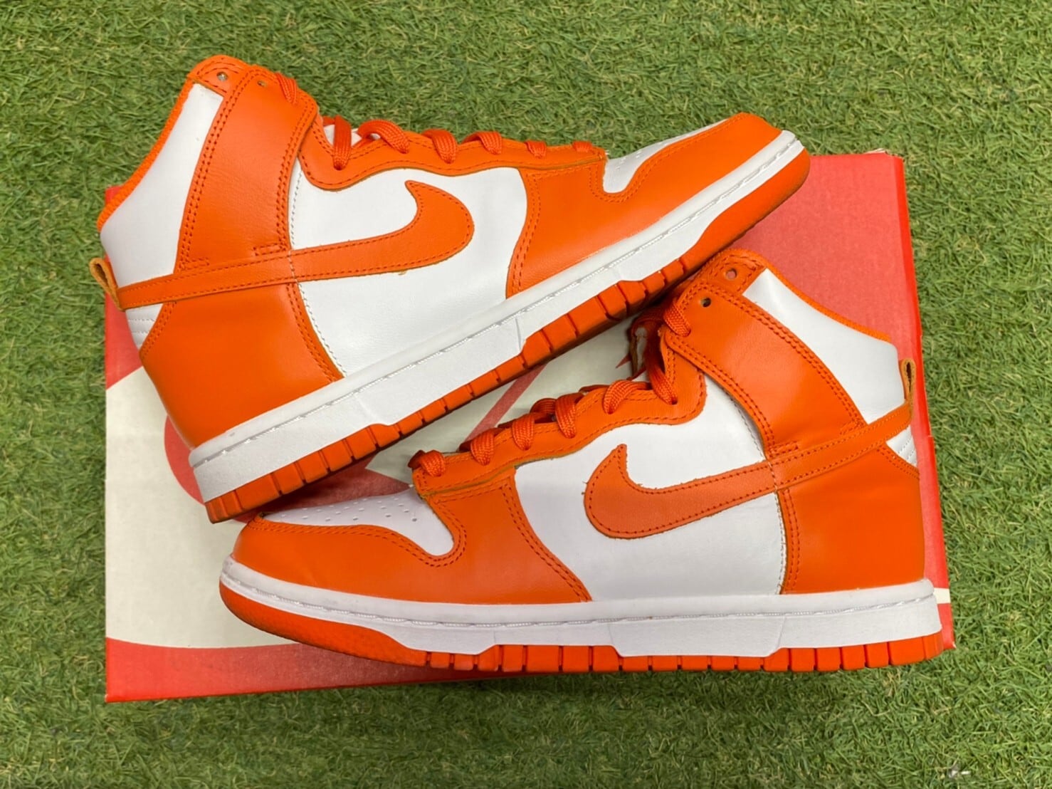 NIKE WMNS DUNK HIGH ORANGE BLAZE DD1869-100 23.5cm 92192 | BRAND 