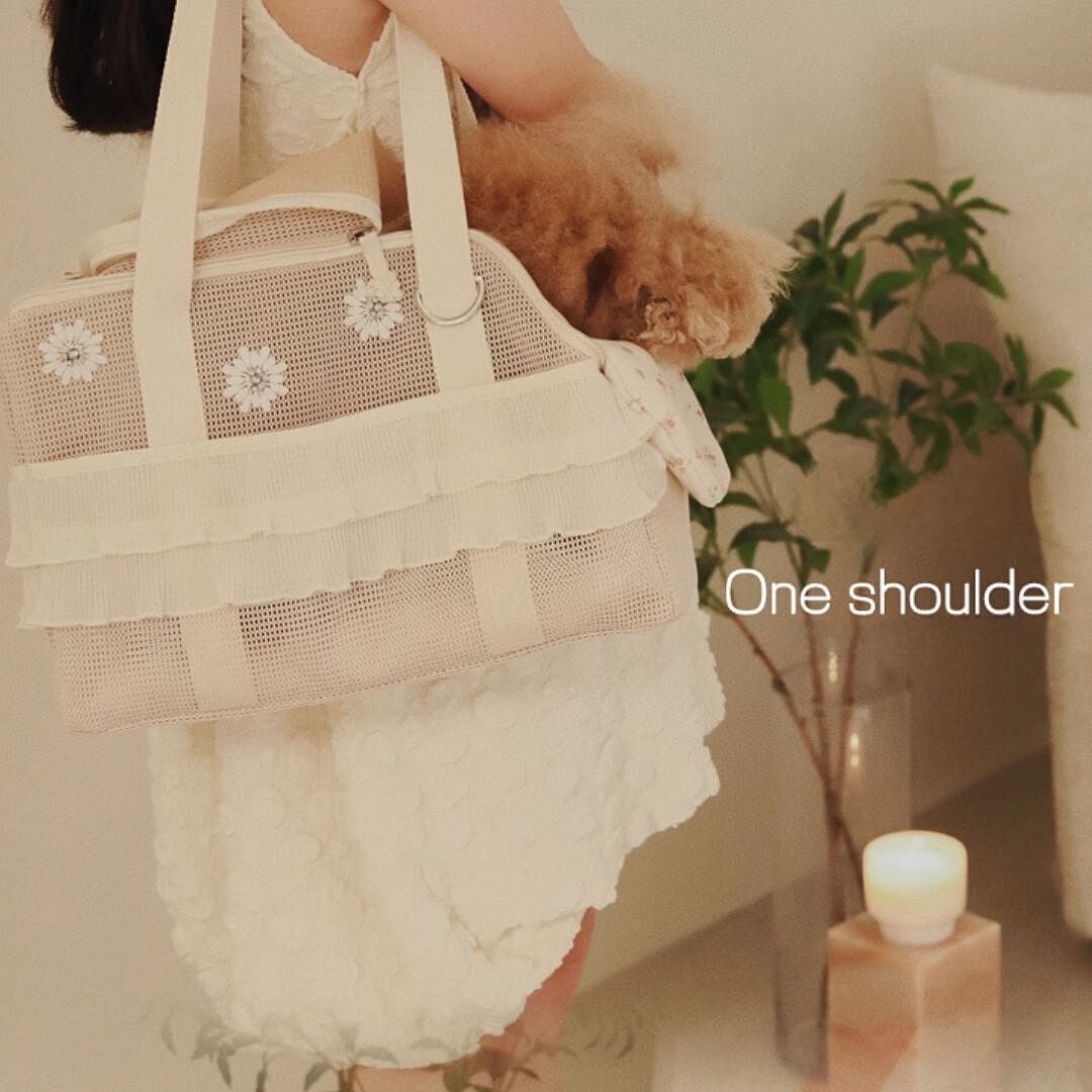 予約（海外ハンドメイド）【№B05599】フラワーモチーフ フリル