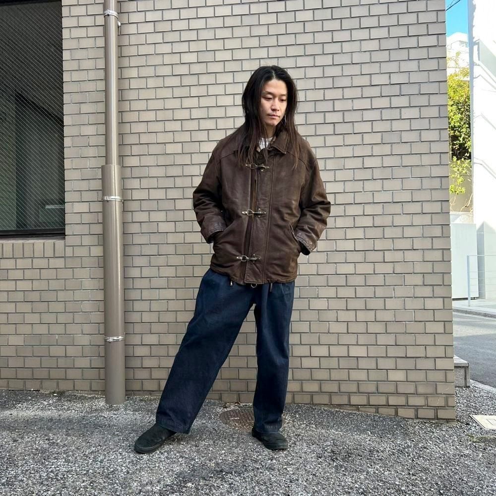 conbipel] Vintage Leather Jacket [1990s-] Vintage Fireman Hook