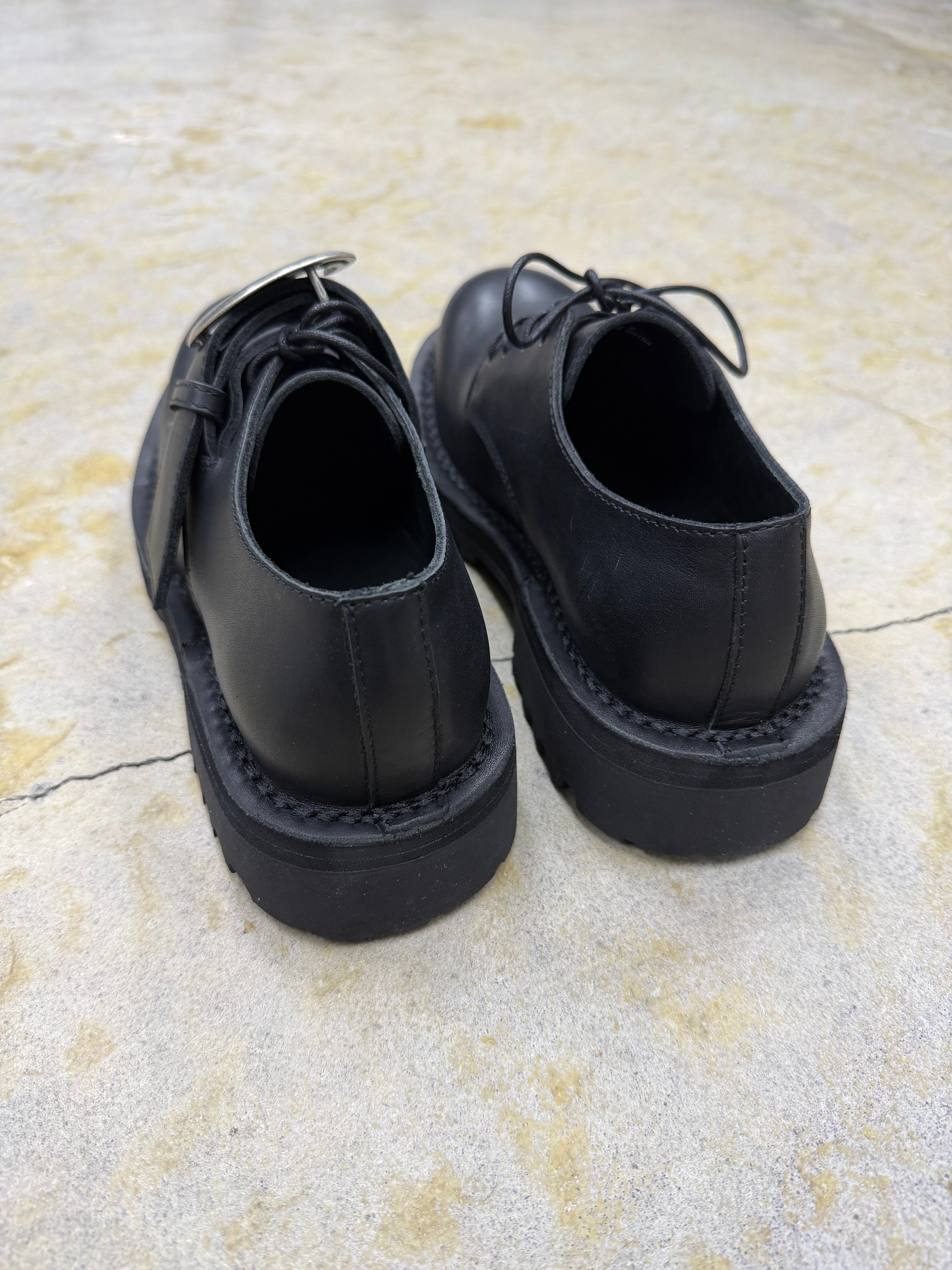 dairiku ダイリク レザーモカシンシューズ 革靴 ビブラムソール DAIRIKU | D Buckle Leather Shoes | Black | HOWDAY
