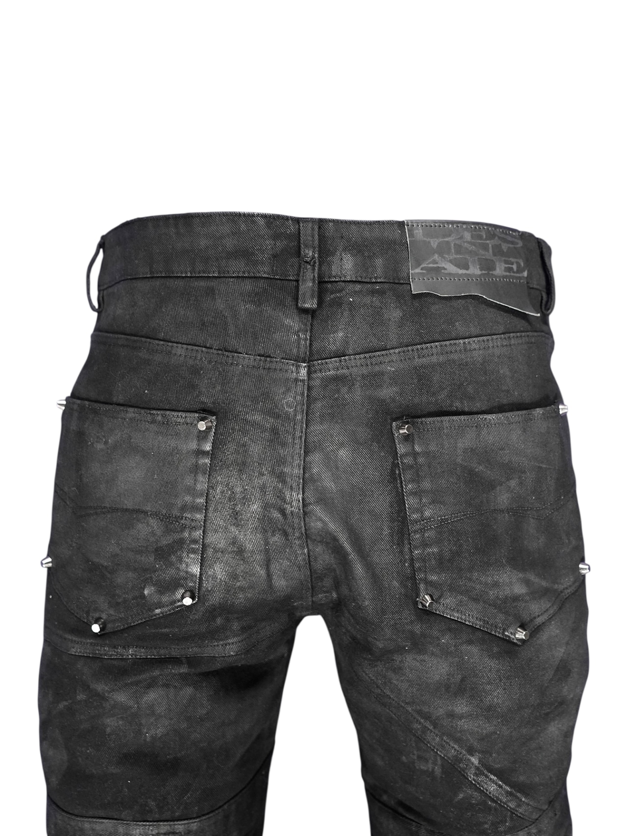 【DES'N'ATE】FAULT LINE WAXED DENIM PANTS
