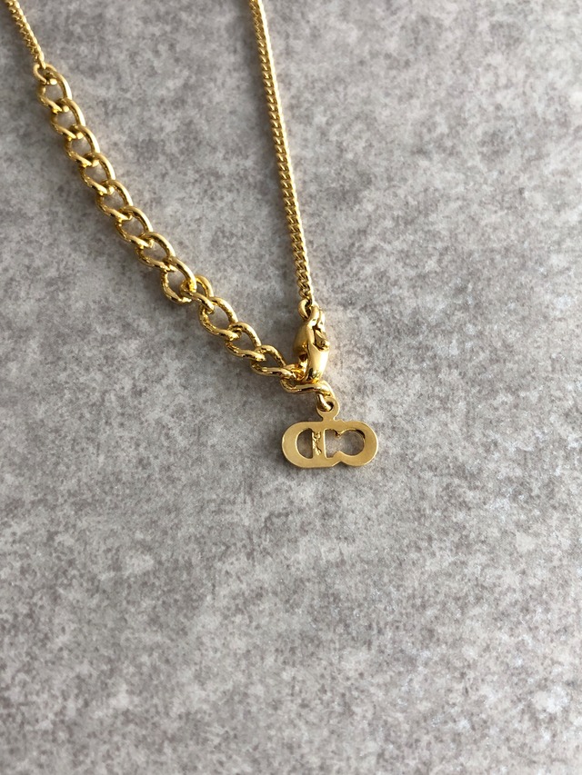 Christian Dior クリスチャン ディオール ネックレス ゴールド DIORロゴ vintage ヴィンテージ オールド jtke47