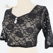 ベリーダンス 衣装 ツーピース ブラック系 レッスン 練習 レース 花 トップス スカート 黒 上品 透け感 スリット かわいい オールブラック ラインストーン 伸縮 ストレッチ 華やか インナーパンツ セットアップ 上下セット