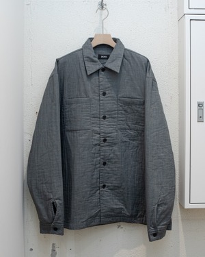 “HUGO BOSS” lightly padded shirt jacket / grey chambray / From EUROPE