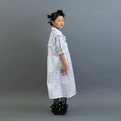 franky grow 22SS 】ORIG. CHECK FRILL BIB YOKE DRESS [22SOP-182  