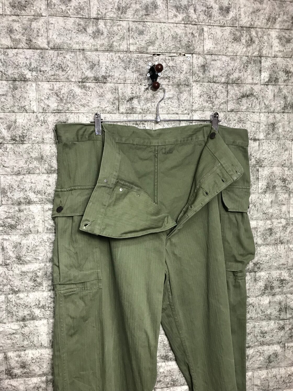 良品 40s 米軍 実物 USARMY M43 HBT フィールド ビッグサイズ 