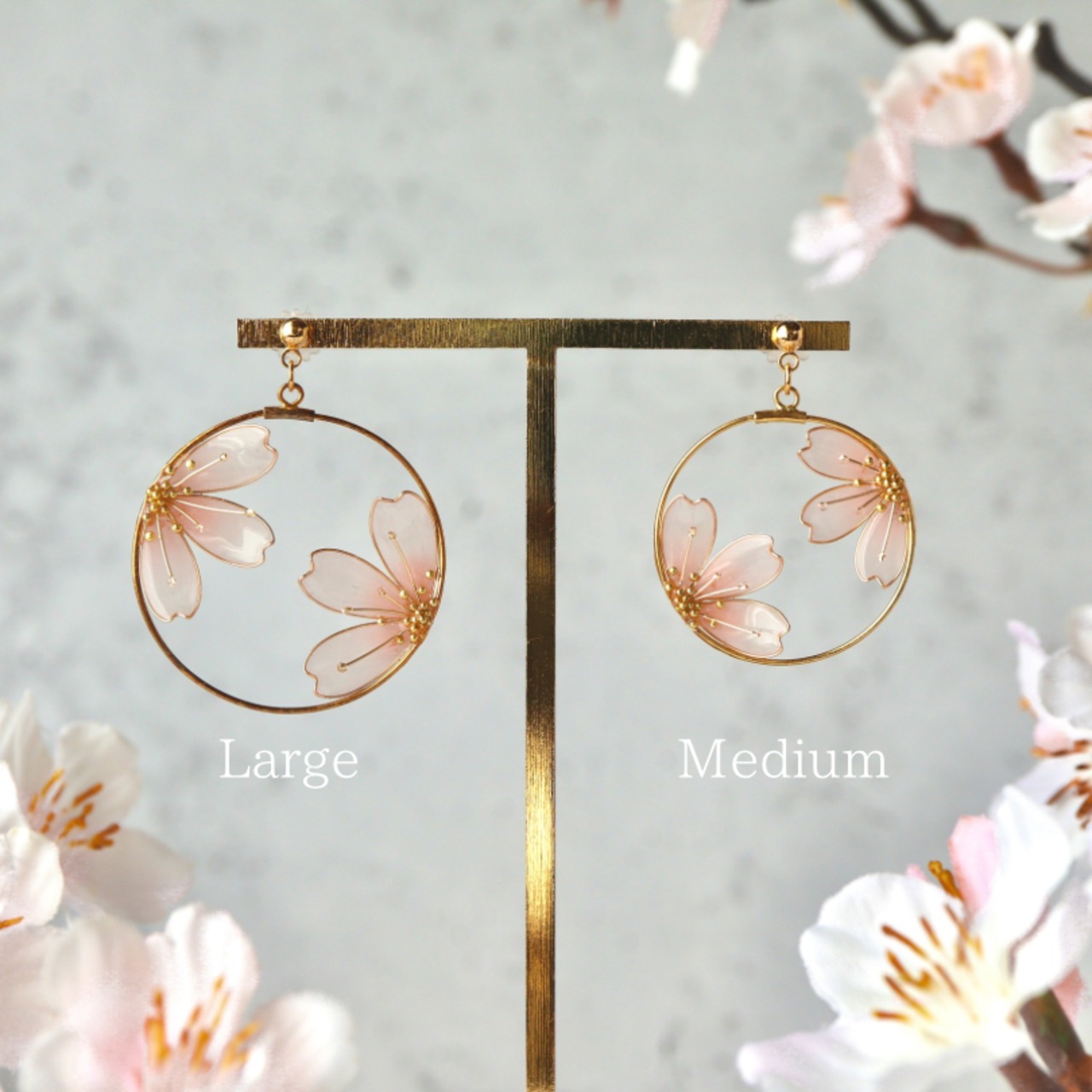 額縁の中の桜花 | Cherry Blossom Jewelry