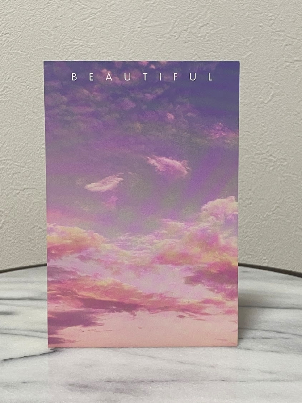 ポストカード(淡桃)　「美 beauté!」