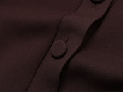 ecopet yarn V-NECK CARDIGAN / BROWN