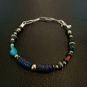 ブライト（Bright）ブレスレット（Wave Lapis Lazuli) 17〜22cm