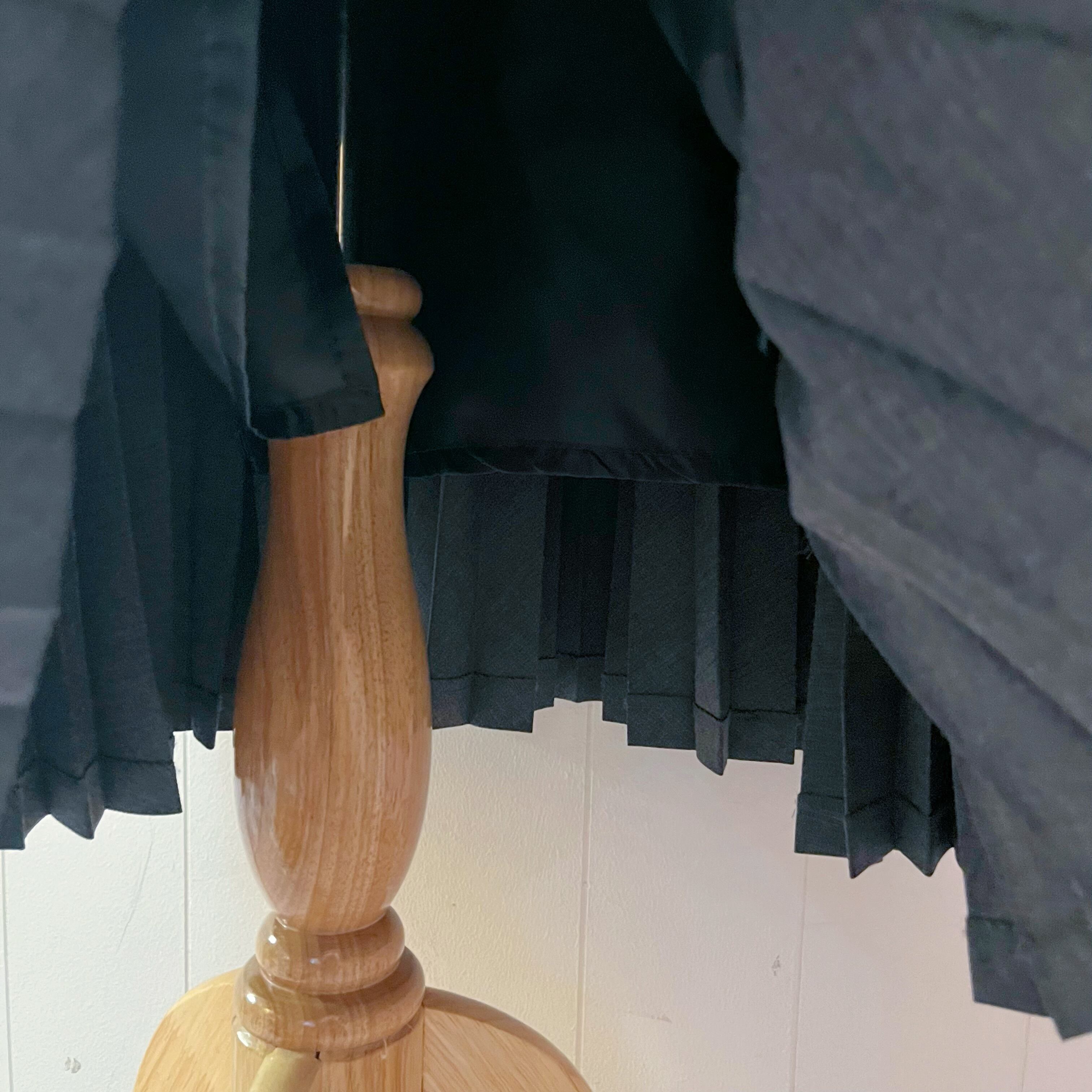 gray accordion pleats skirt