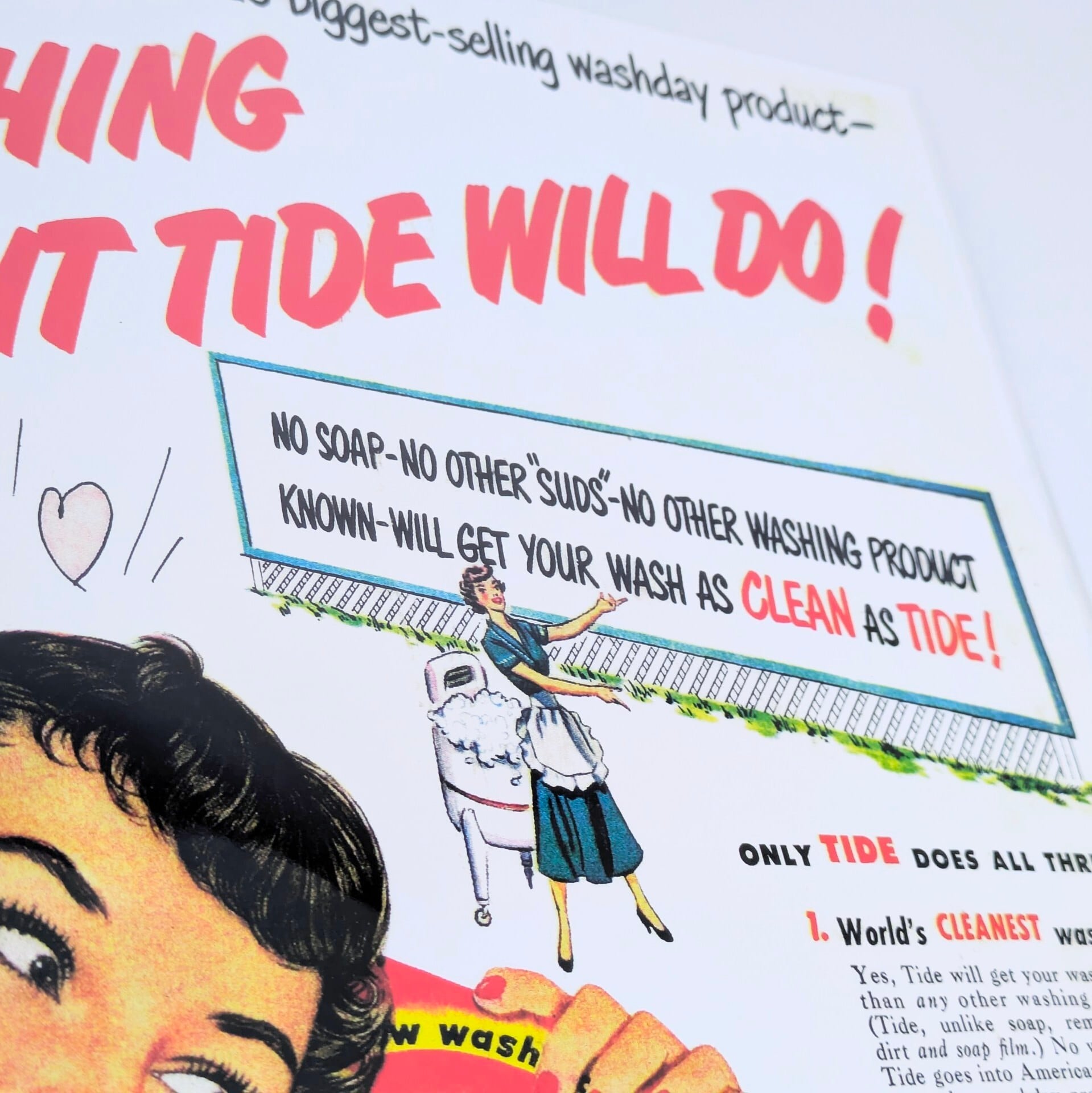 ♫ ちょうどいいB4ポスター ♫【 Tide(タイド)】アメリカ洗濯洗剤ブランド〚アメリカン雑貨 アメトイ〛