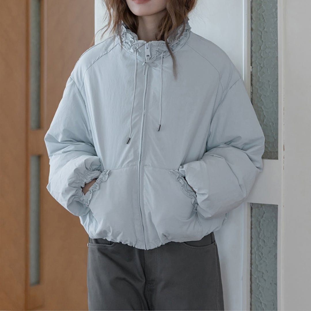 frill padded jacket
