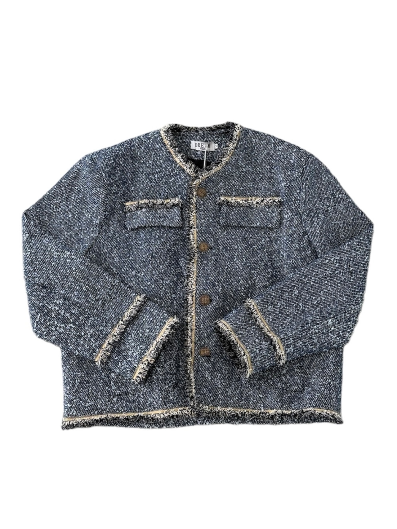 【ALUDE SELECT】blue laxury tweed jacket