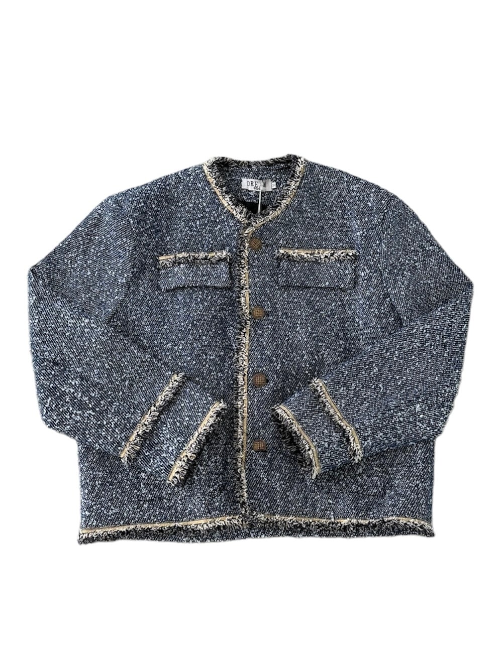 ALUDE SELECT】blue laxury tweed jacket | 【ALUDE】韓国メンズ 