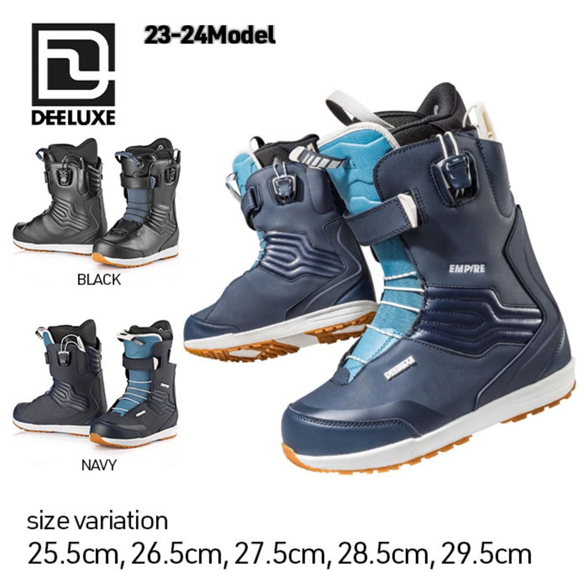 23-24 DEELUXE EMPIRE S4 ディーラックス エンパイア BLACK NAVY 25.5 