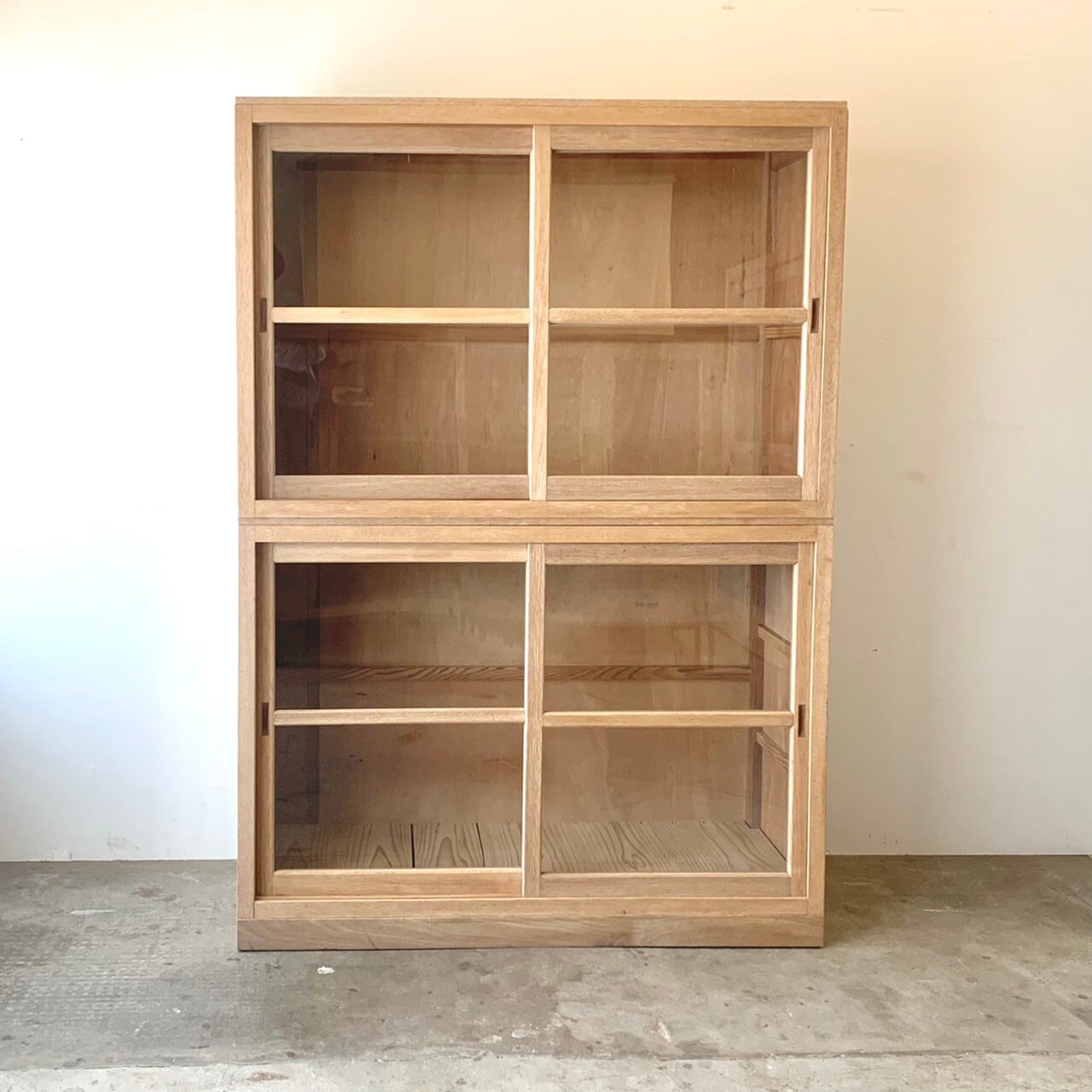 食器棚　ガラスケース　古家具　0444