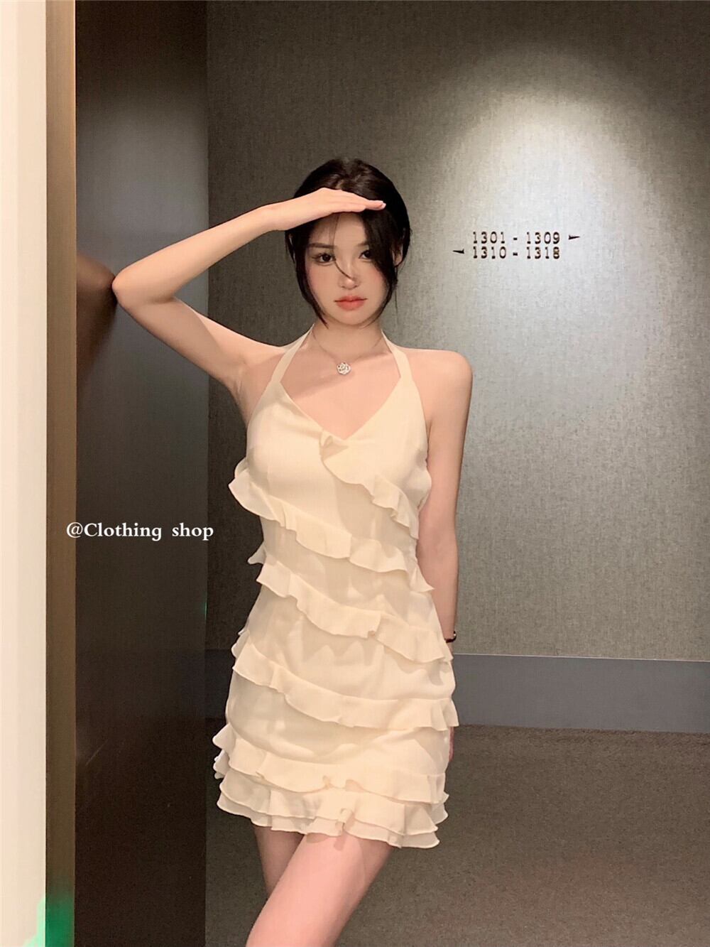 シフォンドレス サマーショートスカート ホワイトウェスト 大人ガーリー スウィート キュート カジュアル 夏物 ブラックストロベリース54778993953