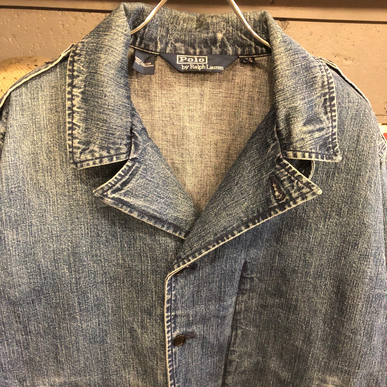 90s Polo by Ralph Lauren M-41 Denim Jacket | VOSTOK