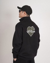 【#Re:room】Rrm HEART EMBROIDERY BIG HALF ZIP［REC875］