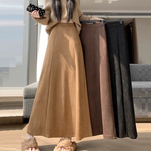 【送料無料】 ロングスカート 3色 冬 マキシ丈 フレア Aライン 伸縮性 ウエストゴム フィット感 ステッチ 縫い目 厚手 防寒 温かい かわいい 大人可愛い きれいめ カジュアル 大人 上品 おしゃれ お洒落 こなれ感 コンサバ系 ラフ レディライク 無地 30代 40代 レディース 女性用 ママ服 デート お出かけ お呼ばれ 休日 アウトドア お茶会 女子会 授業参観 誕生日会 着回し 普段使い ファッション コーデ スタイル 楽ちん 着痩せ 垢抜け ブラック カーキ ブラウン 大人カラー