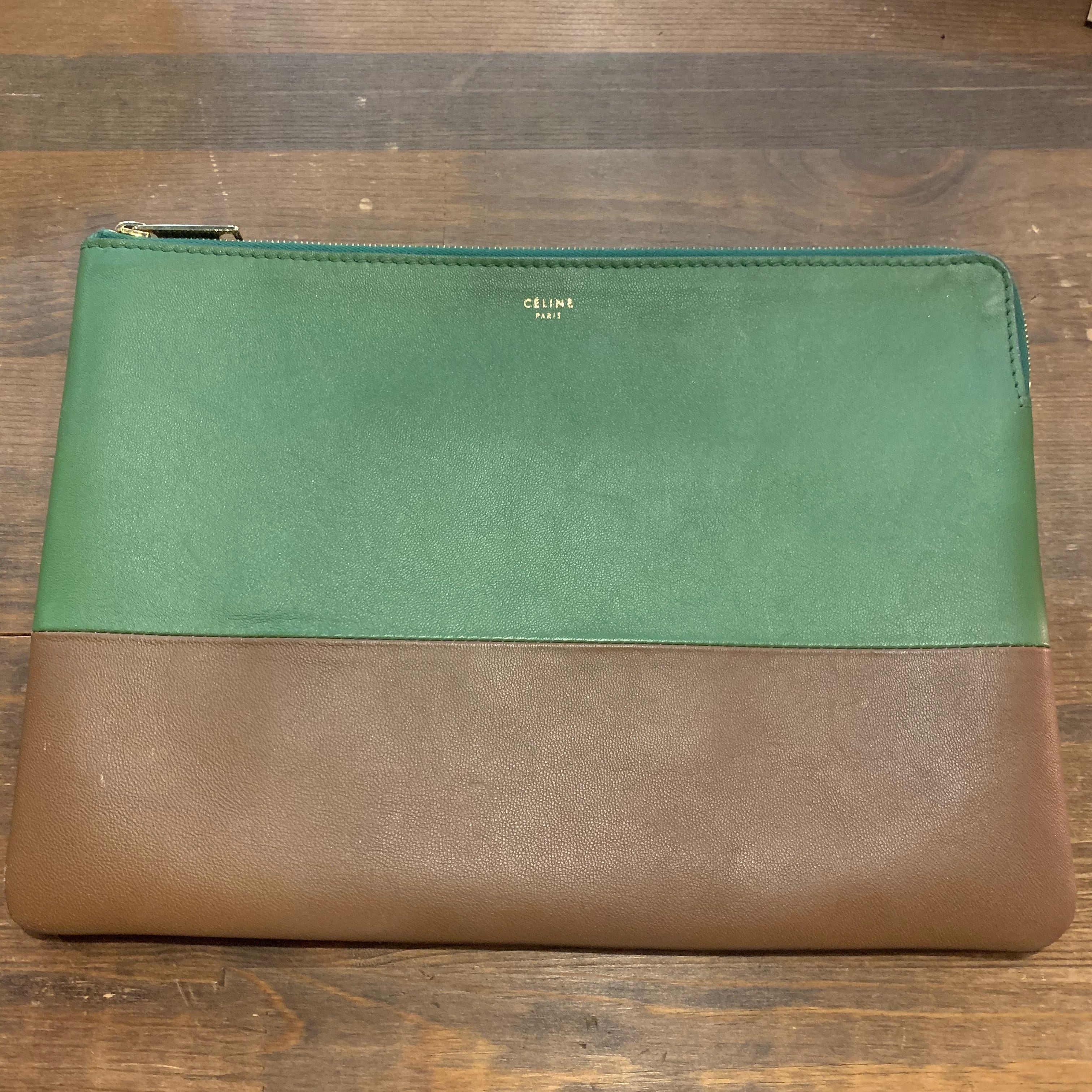 CELINE Clutch pouch セリーヌ クラッチポーチ バッグ バイカラー