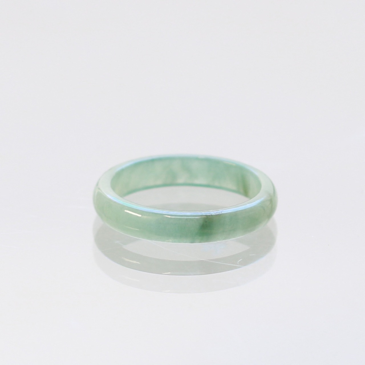 【8.5号】今季大人気！細め翡翠くり抜き甲丸リング A貨翡翠 jd_rg1870