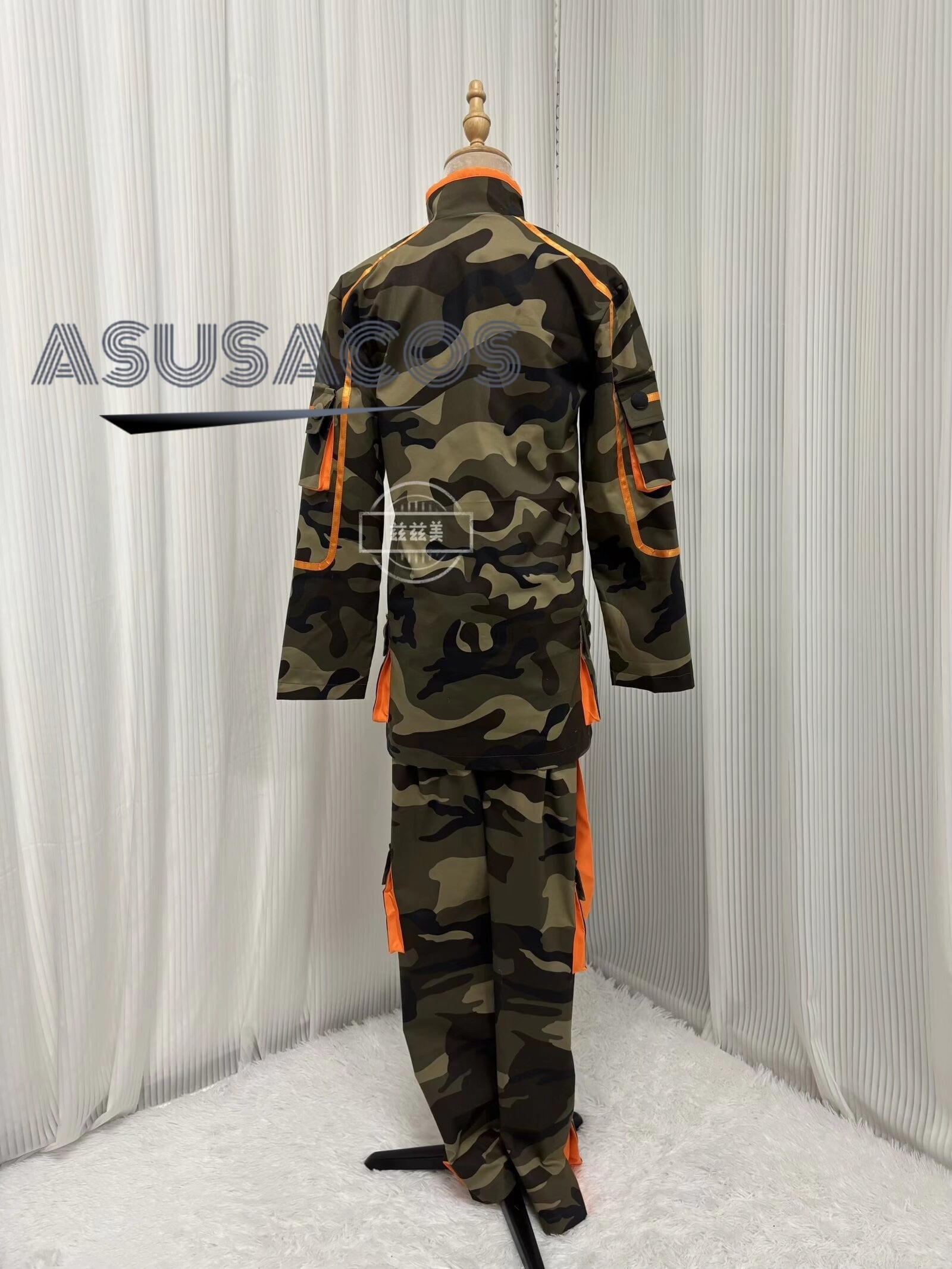 ASUSACOS 実物撮影！hide ラインパーカー+ズボン 迷彩柄 コスプレ衣装