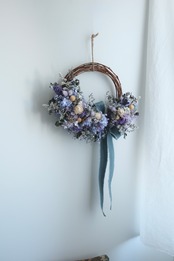 half  wreathe blue