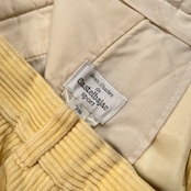 CASTELBAJAC SPORT カステルバジャック 後ろポケット柄入り ツータック コーデュロイ スラックスパンツ サイズ 78 /イエローベージュ系