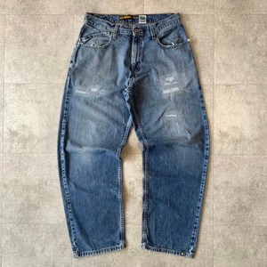 32×32 シルバータブ　バギー　baggy シルタブ　極太　リーバイス 00s