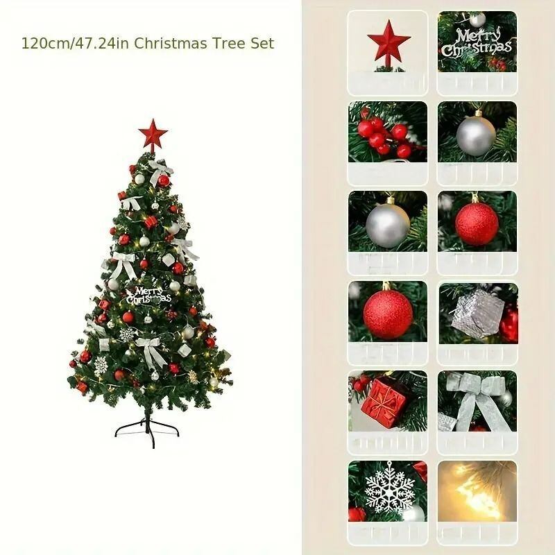 クリスマスツリー 装飾込み 全長120cm クリスマス インテリア ストア